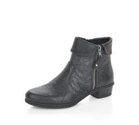 Rieker Damen Ankle Boots Y07A8, Frauen Stiefeletten,knöchelhoch,reißverschluss,Stiefel,Bootee,Booties,halbstiefel,schwarz (01),36 EU / 3.5 UK