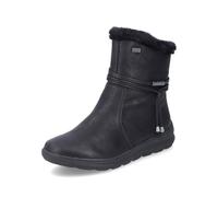 Winterboots RIEKER Gr. 38, schwarz Damen Schuhe Reißverschlussstiefeletten mit wasserabweisender riekerTEX-Membran (34277947-38)