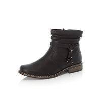 Rieker Damen Stiefelette Z4953 – Lederimitat – Schwarz – Größe 40