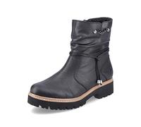 Rieker Stiefelette Lederimitat Schwarz Warmfutter