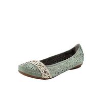 Rieker Damen-Ballerinas 41466-52 grün / 52 Gr. 36