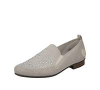 Slipper RIEKER Gr. 39, beige (hellbeige) Damen Schuhe Slip ons mit Strass-Steinchen verziert (10811211-39)
