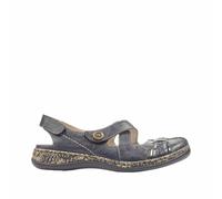 Rieker Damen Ballerinas Blau, Damen, Größe: 41, Material: Glattleder/Synthetik
