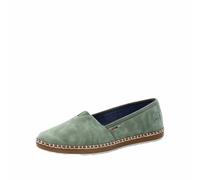 Rieker Damen Ballerinas Grün, Damen, Größe: 38, Material: Kunstleder/Textil