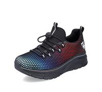 Rieker Damen Bequemschuhe 48064, Frauen Schnürhalbschuhe,lose Einlage,schnürer,bequem,Woman,Lady,Ladies,Schnuerer,blau Kombi (90),40 EU / 6.5 UK