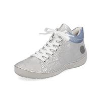 Rieker Damen Bequemschuhe 52504, Frauen Schnürschuhe,lose Einlage,Komfortschuhe,Halbschuhe,schnürschuhe,schnürer,bequem,grau Kombi (40),36 EU / 3.5 UK