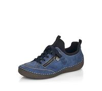 Rieker Schnürhalbschuh Casual für Damen, blau, Größe 39 EU