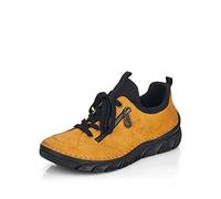 Rieker Damen Bequemschuhe 55073, Frauen Schnürschuhe,straßenschuhe,Strassenschuhe,lace-up Shoes,Low-tie,Komfortschuhe,gelb (68),39 EU / 6 UK
