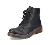 Rieker Damen Bequemschuhe 76240, Frauen Schnürhalbschuhe,Woman,Ladies,Schnuerschuhe,Schnuerer,straßenschuhe,Strassenschuhe,schwarz (00),37 EU / 4 UK