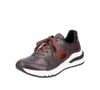 Rieker Damen Bequemschuhe M6602, Frauen Schnürhalbschuhe,lose Einlage,Komfortschuhe,Halbschuhe,schnürschuhe,schnürer,bequem,braun (25),36 EU / 3.5 UK