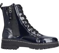 Rieker Damen Biker Boots Blau, Damen, Größe: 39, Material: Synthetik/Textil