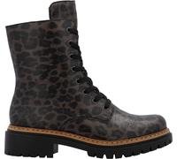 Rieker Damen Biker Boots Braun, Damen, Größe: 37, Material: Kunstleder/Textil