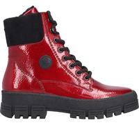 Rieker Damen Biker Boots Rot, Damen, Größe: 39, Material: Synthetik/Textil