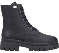 Rieker Damen Biker Boots Schwarz, Damen, Größe: 36, Material: Kunstleder/Textil