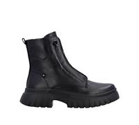 Rieker Damen Biker Boots Schwarz, Damen, Größe: 38, Material: Glattleder/Textil