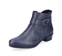 Rieker Damen Biker Boots Y0775, flach, blau, Größe 38 EU / 5 UK