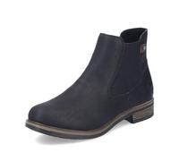 Rieker Damen Chelsea Boots 72254, Frauen Stiefeletten,halbstiefel,Kurzstiefel,uebergangsschuhe,uebergangsstiefel,flach,schwarz (00),40 EU / 6.5 UK