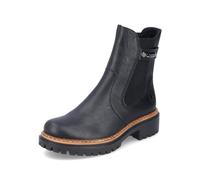 Rieker Damen Chelsea Boots 72690, Frauen Stiefeletten,halbstiefel,kurzstiefel,uebergangsschuhe,uebergangsstiefel,hoch,schwarz (00),40 EU / 6.5 UK