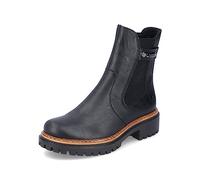 Chelseaboots RIEKER Gr. 41, schwarz Damen Schuhe Reißverschlussstiefeletten mit feiner Zierkette (35197205-41)