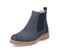 Rieker Damen Chelsea Boots 73250, Frauen Stiefeletten,Winterstiefeletten,Winterschuhe,gefüttert,Stiefel,Bootee,Booties,blau (14),43 EU / 9 UK