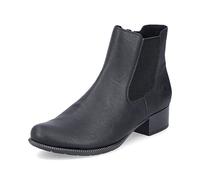 Rieker Damen Chelsea Boots 78600, Frauen Stiefeletten,bootee,Booties,halbstiefel,Kurzstiefel,uebergangsschuhe,schwarz (01),38 EU / 5 UK