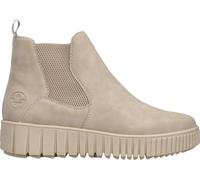 Rieker Damen Chelsea Boots Beige, Damen, Größe: 36, Material: Kunstleder/Textil