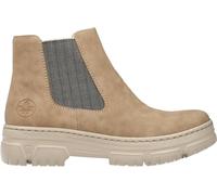 Rieker Damen Chelsea Boots Beige, Damen, Größe: 40, Material: Kunstleder/Textil