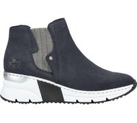Rieker Damen Chelsea Boots Blau, Damen, Größe: 41, Material: Kunstleder/Textil