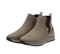 Chelseaboots RIEKER, Damen, Gr. 41, beige, Nubuklederimitat, Elastischer Einsatz, sportlich, Schuhe, Boots, Stiefelette, High Top Sneaker, Keilboots mit Stretcheinsatz (11209329-41) beige