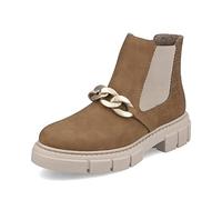 Rieker Damen Chelsea Boots M3873, Frauen Stiefeletten,gefüttert,Stiefel,bootee,Booties,halbstiefel,Kurzstiefel,braun (24),39 EU / 6 UK