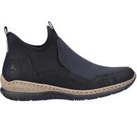 Rieker Damen Chelsea Boots Schwarz, Damen, Größe: 36, Material: Kunstleder/Textil