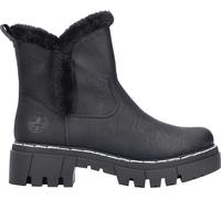 Rieker Damen Chelsea Boots Schwarz, Damen, Größe: 39, Material: Kunstleder/Textil
