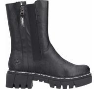 Rieker Damen Chelsea Boots Schwarz, Damen, Größe: 41, Material: Kunstleder/Textil