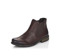 Rieker Damen Chelsea Boots Z4994, Frauen Stiefeletten,uebergangsschuhe,uebergangsstiefel,Schlupfstiefel,flach,Stiefel,Bootee,braun (26),37 EU / 4 UK