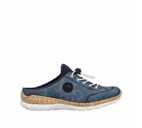 Rieker Damen Clogs Blau, Damen, Größe: 42, Material: Kunstleder/Textil