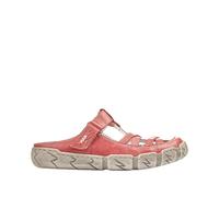 Rieker Damen Clogs Rot, Damen, Größe: 40, Material: Glattleder/Synthetik