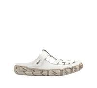 Rieker Damen Clogs Weiß, Damen, Größe: 38, Material: Glattleder/Synthetik