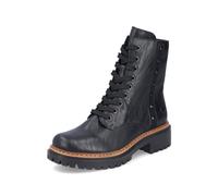 Rieker Damen Combat Boots 72647, Frauen Stiefeletten,Booties,halbstiefel,Kurzstiefel,uebergangsschuhe,uebergangsstiefel,schwarz (00),41 EU / 7.5 UK