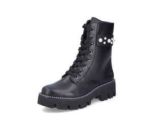 Rieker Damen Combat Boots Y3354, Frauen Stiefeletten