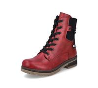 Rieker Damen Combat Boots Y7431, Frauen Stiefeletten,Booties,halbstiefel,Kurzstiefel,uebergangsschuhe,uebergangsstiefel,warm,rot (35),39 EU / 6 UK