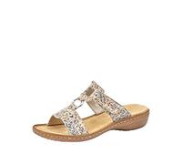 Rieker Damen Frühjahr/Sommer 608a0 Pantoletten, Mehrfarbig Pebble Multi 93, 39 EU