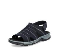 Rieker Damen geschlossene Sandalen 68862, Frauen Sandalen,Sommerschuhe,Freizeitschuhe,offene Schuhe,Strandschuhe,Halbschuhe,blau (14),40 EU / 6.5 UK