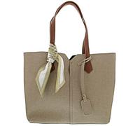 Rieker Shopper H1045-60 Damen Lederimitat Beige 28x27x12 cm Schulter-/Henkeltasche