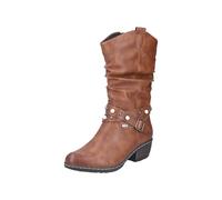Westernstiefel RIEKER Gr. 36, Normalschaft, braun Damen Schuhe Cowboystiefel Reißverschlussstiefel (17910813-36) braun