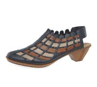 Rieker Damen Halbschuhe 46778 Halbschuhe, Navy, 40 EU