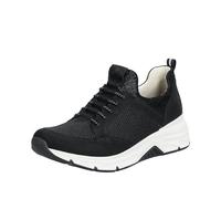 Slip-On Sneaker RIEKER Gr. 40, schwarz Damen Schuhe Sneaker mit Gummizug für perfekten Sitz (82414903-40)