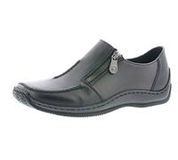 Rieker Damen Halbschuhe Braun Mokassin, Schwarz, 39 EU