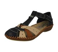 Rieker Damen Halbschuhe M1655-14 blau Gr. 37