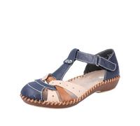 Rieker Damen Halbschuhe M1655-14 blau Gr. 37