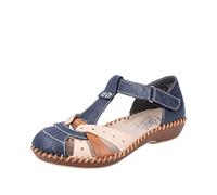 Rieker Damen Halbschuhe M1655-14 blau Gr. 42